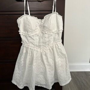 Altar'd State White Eyelet Ruffled Sundress